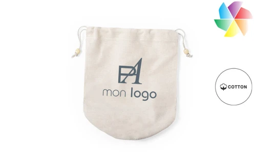 Trousse de toilette publicitaire personnalisée pochette polyvalente Talso en coton 