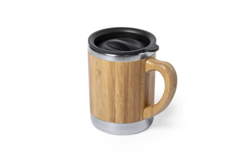 Mug isotherme personnalisé Vanatin bambou et acier de 300 ml