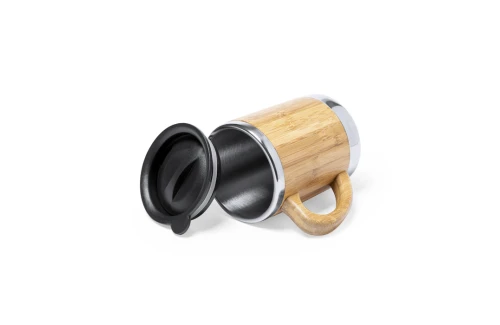 Mug isotherme personnalisé Vanatin bambou et acier de 300 ml