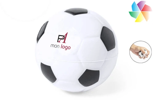 Balle anti-stress publicitaire personnalisée Chaiss en forme de ballon de football 