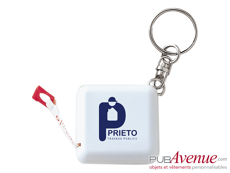 Porte-clés mètre personnalisé en express Porte-clés mètre personnalisé en express