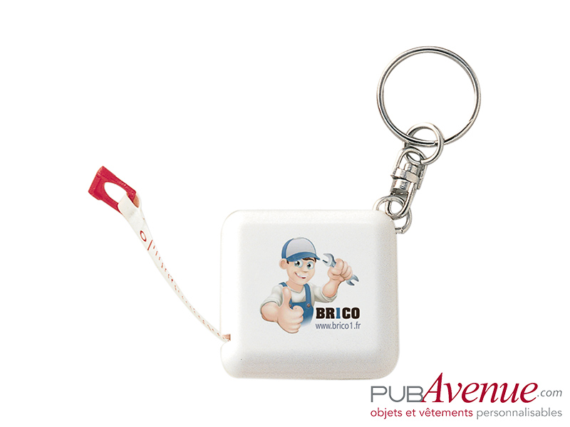 Porte-clés mètre personnalisé en express Porte-clés mètre personnalisé en express