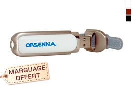 Clé usb personnalisée Outback cuir et métal 