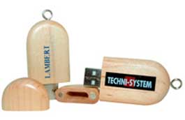 Clé USB en bois recyclable