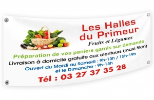 Bâche personnalisé 150 X 300 cm en PVC enduit 