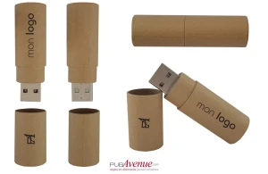 Clé USB personnalisée en papier cartonné recyclé