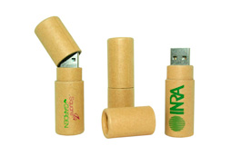 Clé USB en papier cartonné recyclé