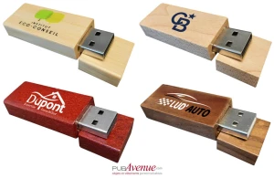 Clé USB personnalisée classic en bois naturel