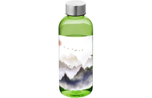 Bouteille personnalisée avec couvercle à visser en acier Spring 600ml