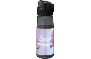 Gourde sport personnalisée à bouton-poussoir Capri 700ml