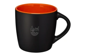 Mug publicitaire noir mat bicolore Riviera 340ml