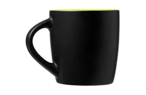 Mug publicitaire noir mat bicolore Riviera 340ml