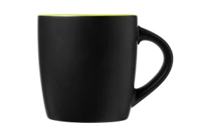 Mug publicitaire noir mat bicolore Riviera 340ml