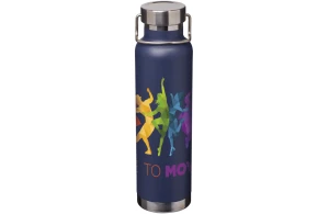 Bouteille isotherme personnalisée en acier inoxydable contenance 650ml