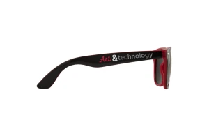 Lunettes de soleil personnalisées au style rétro bicolore