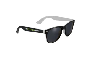Lunettes de soleil personnalisées au style rétro bicolore