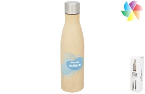 Bouteille isotherme Vasa imitation bois 500 ml publicitaire personnalisée 