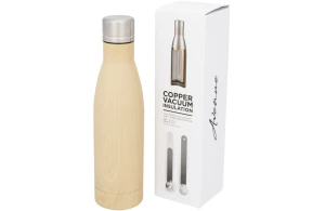 Bouteille isotherme personnalisée Vasa imitation bois 500 ml