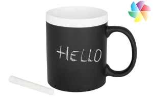 Mug publicitaire personnalisé céramique ardoise Chalk 330ml 