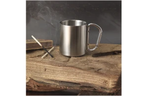 Mug personnalisé en inox avec mousqueton 200ml