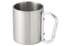 Mug personnalisé en inox avec mousqueton 200ml