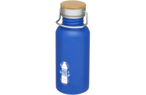 Bouteille personnalisée en acier inoxydable et couvercle bambou Thor 550 ml