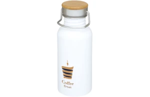 Bouteille personnalisée en acier inoxydable et couvercle bambou Thor 550 ml