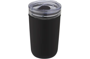 Mug isotherme en verre paroi extérieure plastique recyclé 420 ml