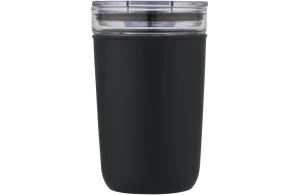 Mug isotherme en verre paroi extérieure plastique recyclé 420 ml