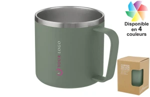 Mug isotherme publicitaire cuivre - Thermos personnalisable logo