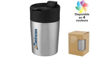 Mug isotherme personnalisé avec isolation par le vide180 ml 