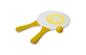 Raquette de plage personnalisée Bounce en fibre de bois