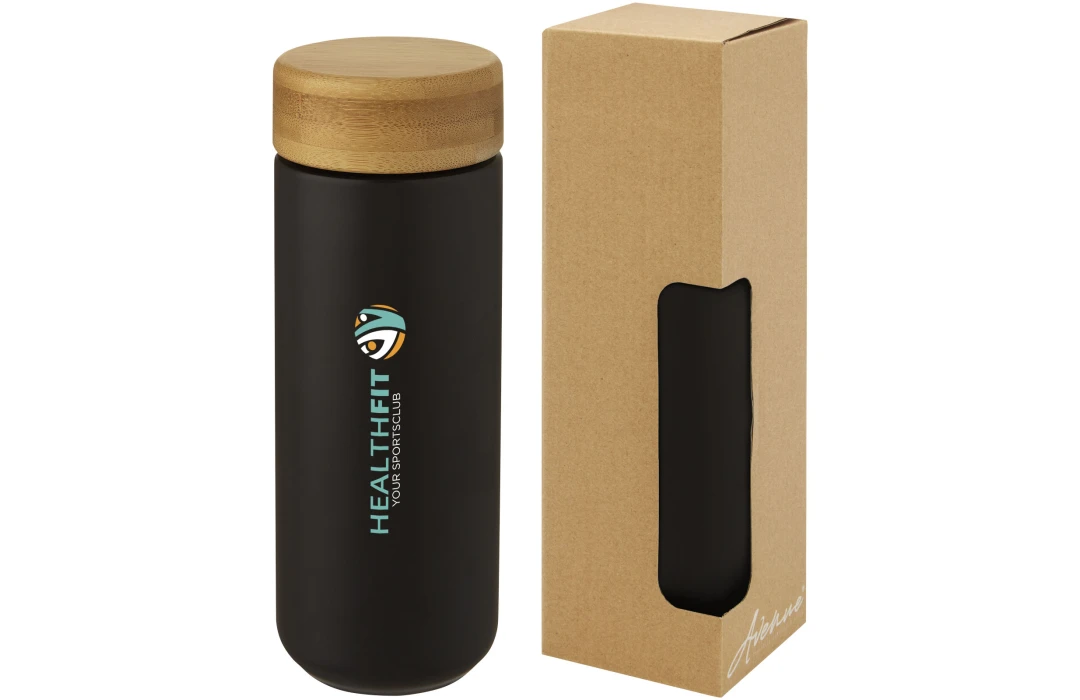 Mug 300 ml isotherme gravé personnalisé bambou