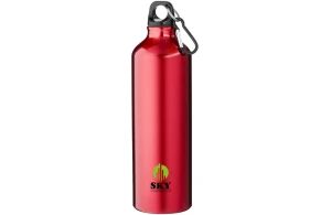 Gourde personnalisée aluminium recyclé certifié avec mousqueton 770 ml