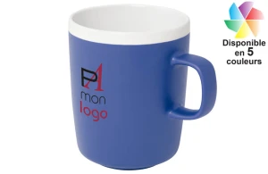 Mug céramique mate et intérieur blanc Lilio publicitaire personnalisé 