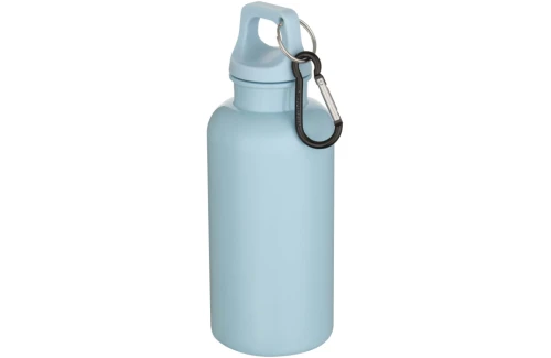 Gourde Oregon en plastique recyclé certifié avec mousqueton 400 ml