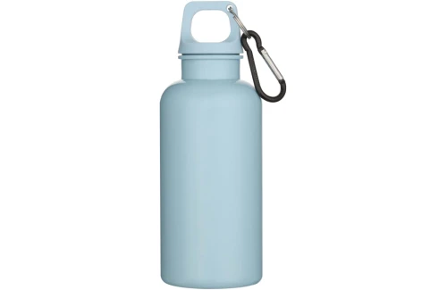 Gourde Oregon en plastique recyclé certifié avec mousqueton 400 ml