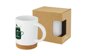 Tasse personnalisée céramique Neiva avec base liège 425 ml