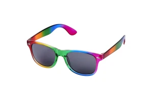 Lunettes de soleil personnalisées au style rétro arc-en-ciel