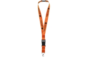 Cordon tour de cou publicitaire personnalisé yogi lanyard promotionnel avec boucle détachable et fermeture anti-étrangle 