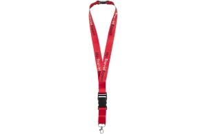 Cordon tour de cou personnalisé yogi lanyard avec boucle détachable