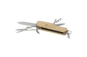 Couteau de poche multifonctions en bois à 7 fonctions
