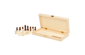 Coffret de jeu d'échecs en bois King