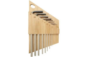 Set à outils personnalisé en bambou avec clé Allen hexagonale