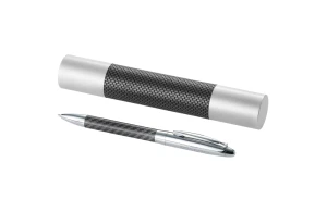 Parure de stylo bille avec finition fibre de carbone Winona