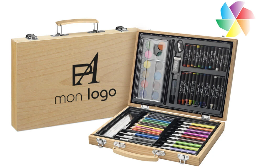 Coffret coloriage et peinture publicitaire personnalisé