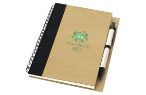 Carnet de notes personnalisé à spiral A6 recyclé avec stylo priestly