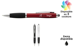 Stylo publicitaire personnalisé corps couleur avec fonction stylet 