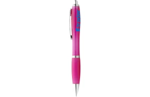 Stylo à bille avec corps et grip coloré Nash