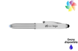 Stylet stylo bille personnalisé avec lampe LED clignotante 